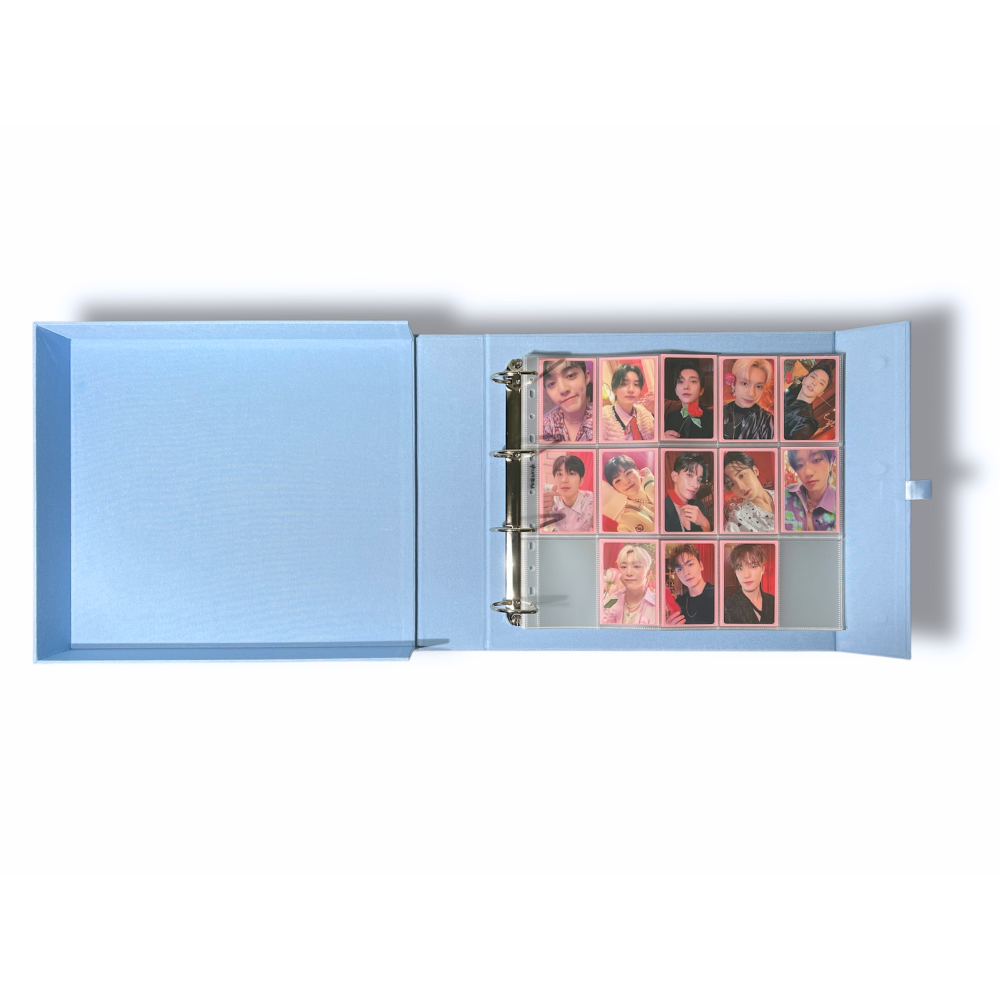 [Toploading Version] K-KEEP [A4 PLUS Extra Wide] - 15 Pocket (63x93mm) - 11 Holes Premium Binder Pages, 100 Micron Thick, High Definition (Pack of 10) - (P-05)