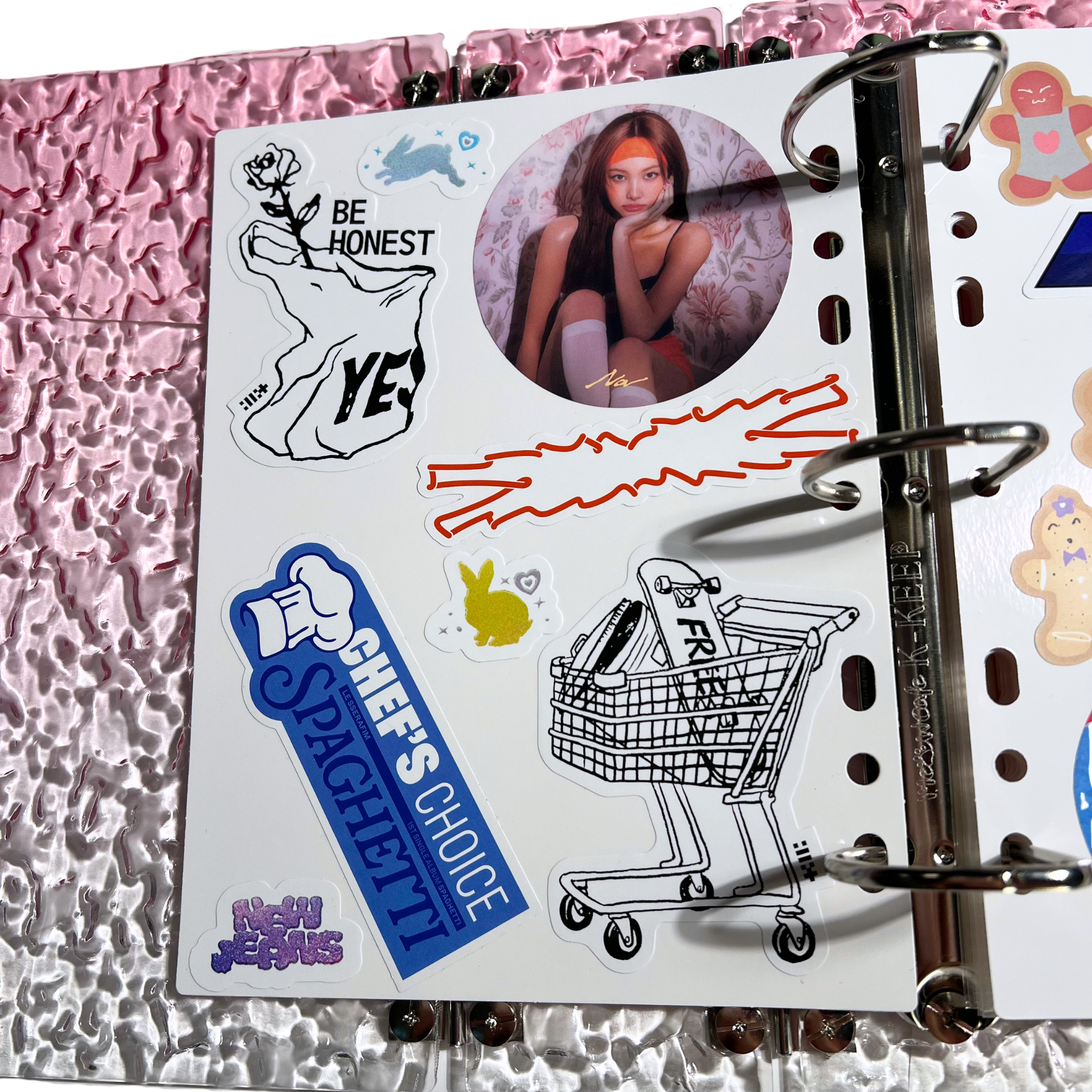 K-KEEP [A5 Slim] - Release Paper Pages Extra Thick Reusable Sticker paper (Pack of 5) PR-01