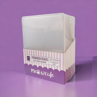 Meowcafe [3 x 4] - [Continuous Contour] Premium Clear Toploader (76x101mm)