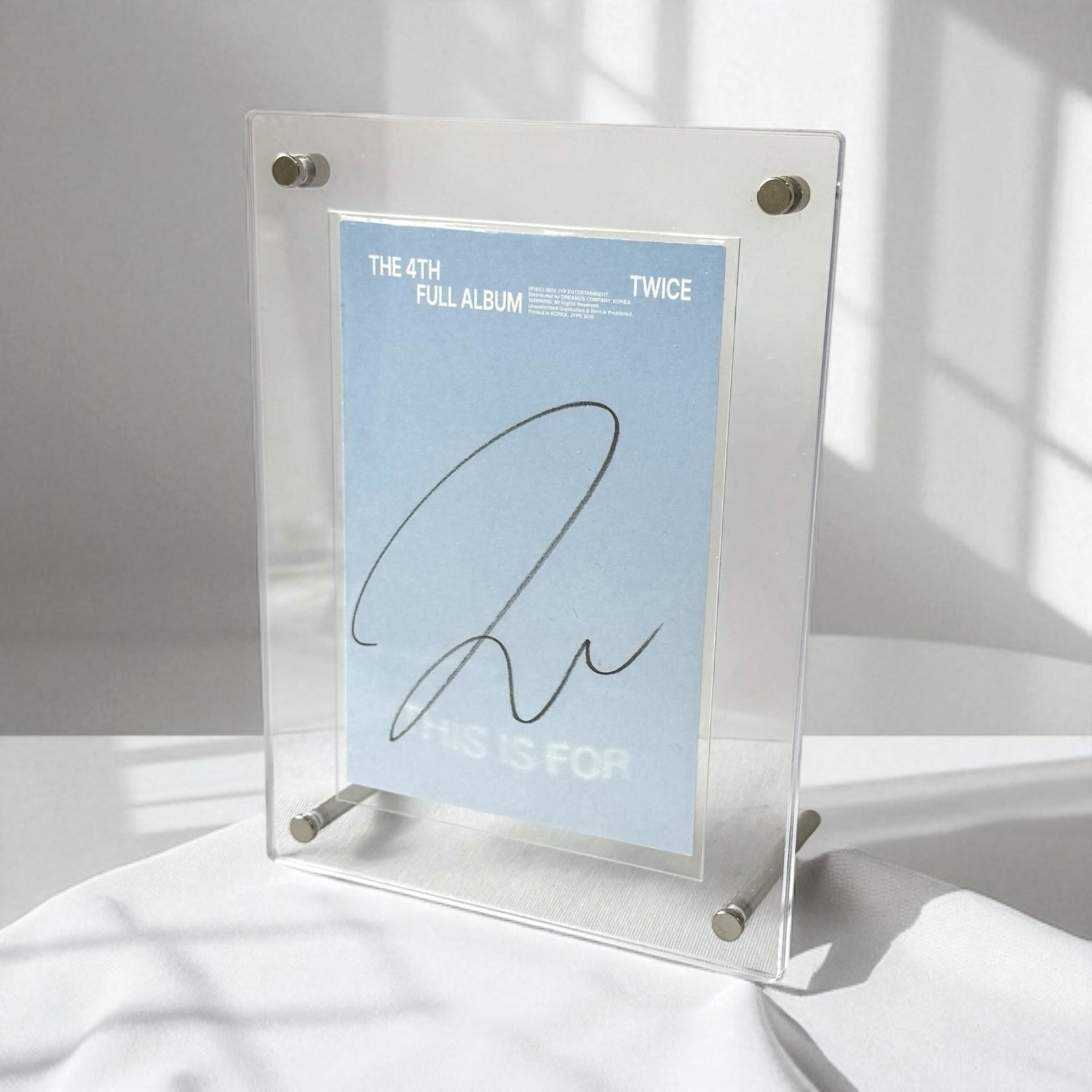 K-KEEP Acrylic Display Frame - [1 Postcard Frame] Slot Size 105x155MM Fit Postcard with 103x153MM or 104x105MM Sleeve