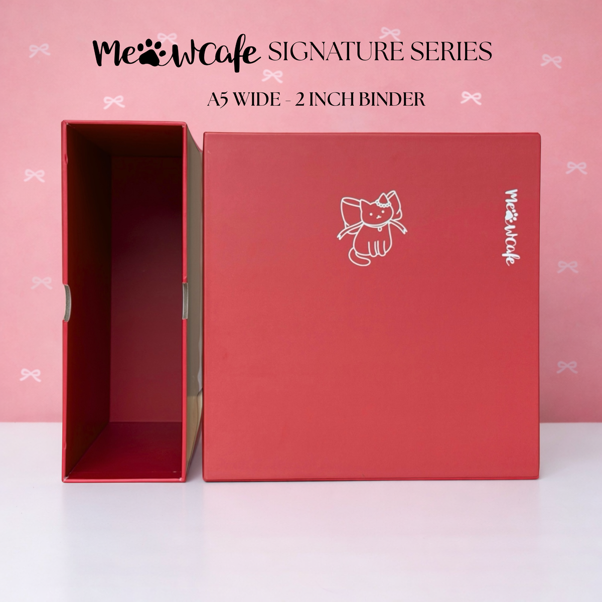 [PRE-ORDER] [Signature Series] - [A5 Wide] - [2 inch] - Magnetic Closure Binder + Dustproof SlipCase - Ribbon