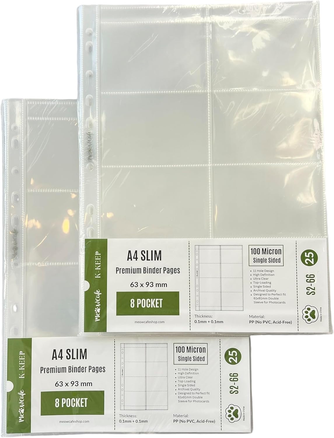 [B Grade Final Sale] [A4 PLUS/Slim] Binder Pages- 40 Pages B Grade Bundle