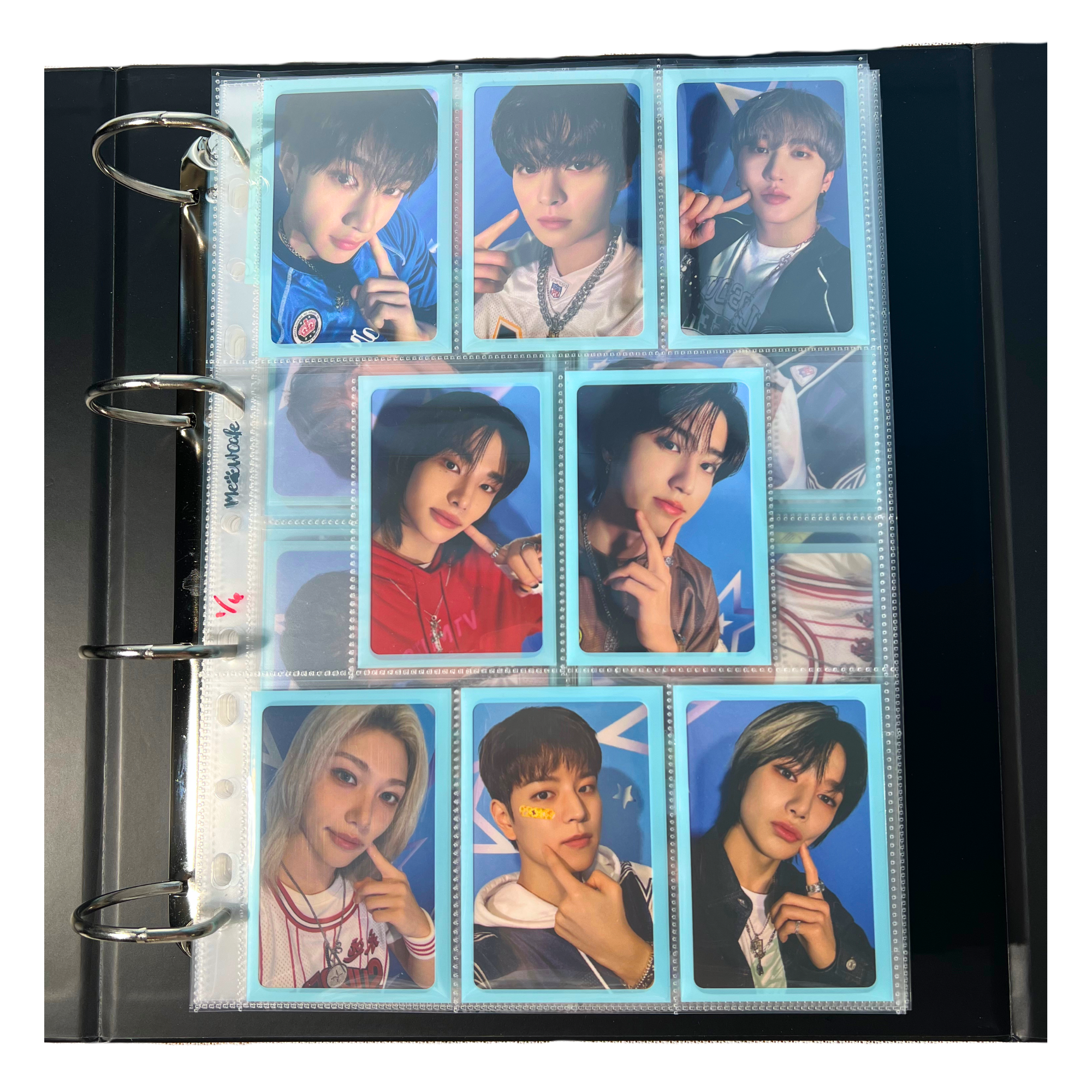 [PRE ORDER] [Ship on Oct 15th] [Toploading Version] K-KEEP [A4 Slim] - 8 Pocket Slim (63x93mm)- 11 Holes Premium Binder Pages, 100 Micron Thick, High Definition For OT8 Sets (Pack of 10) - (S2-68)