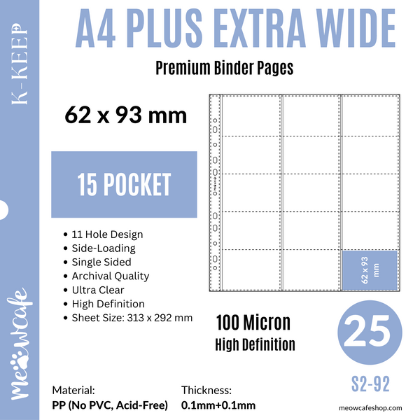 Limited Stock] K-KEEP [A4 Plus Extra Wide] Binder - [2 Inch