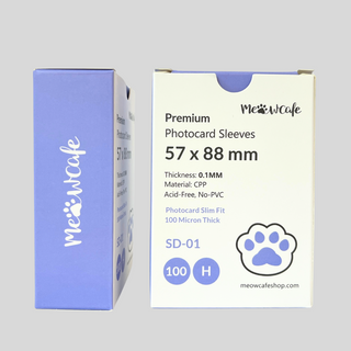 [57x88 MM] Meowcafe Premium CPP Card Sleeve for Kpop Photocards Perfect Fit
