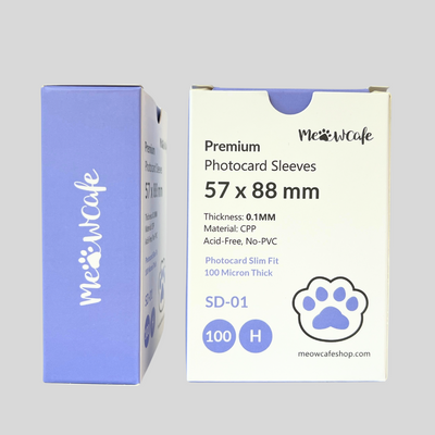 [57x88MM] Meowcafe Premium CPP Card Sleeve for Kpop Photocards Perfect Fit