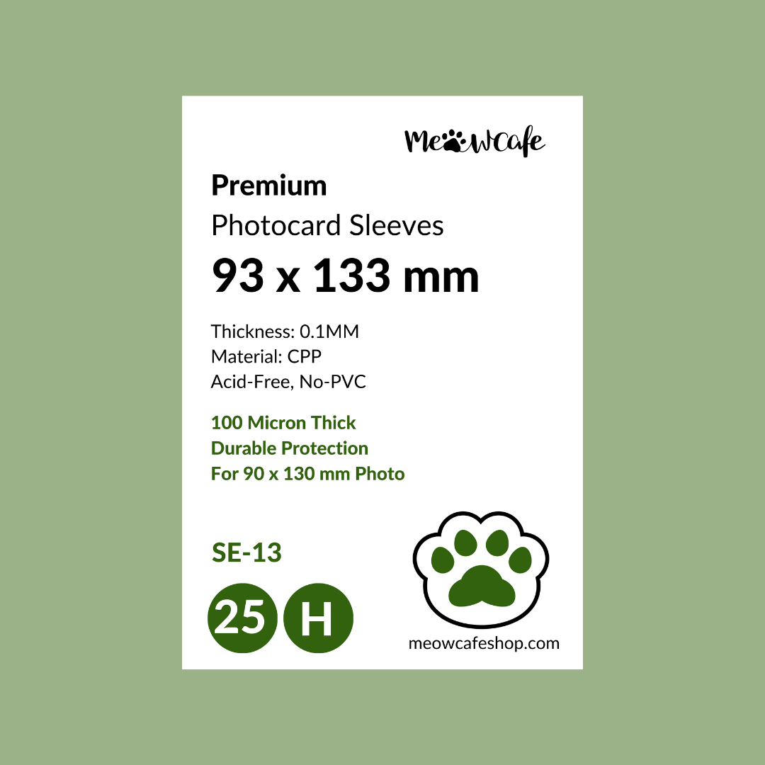 [93x133 mm]  Meowcafe Premium CPP Card Sleeve for 90x130mm Card