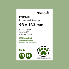 [93x133 mm]  Meowcafe Premium CPP Card Sleeve for 90x130mm Card