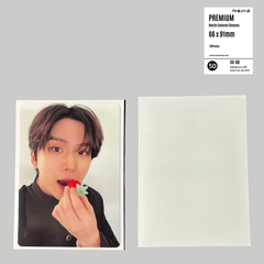 [For TCG Card] Meowcafe [66x91 mm] Premium Colored Matte Sleeves - White (SG-68)