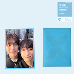 [For TCG Card] Meowcafe [66x91 mm] Premium Colored Matte Sleeves - Pastel Blue (SG-72)