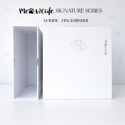 [Signature Series] - [A5 Wide] - [2 inch] - Magnetic Closure Binder + Dustproof SlipCase - Snooze