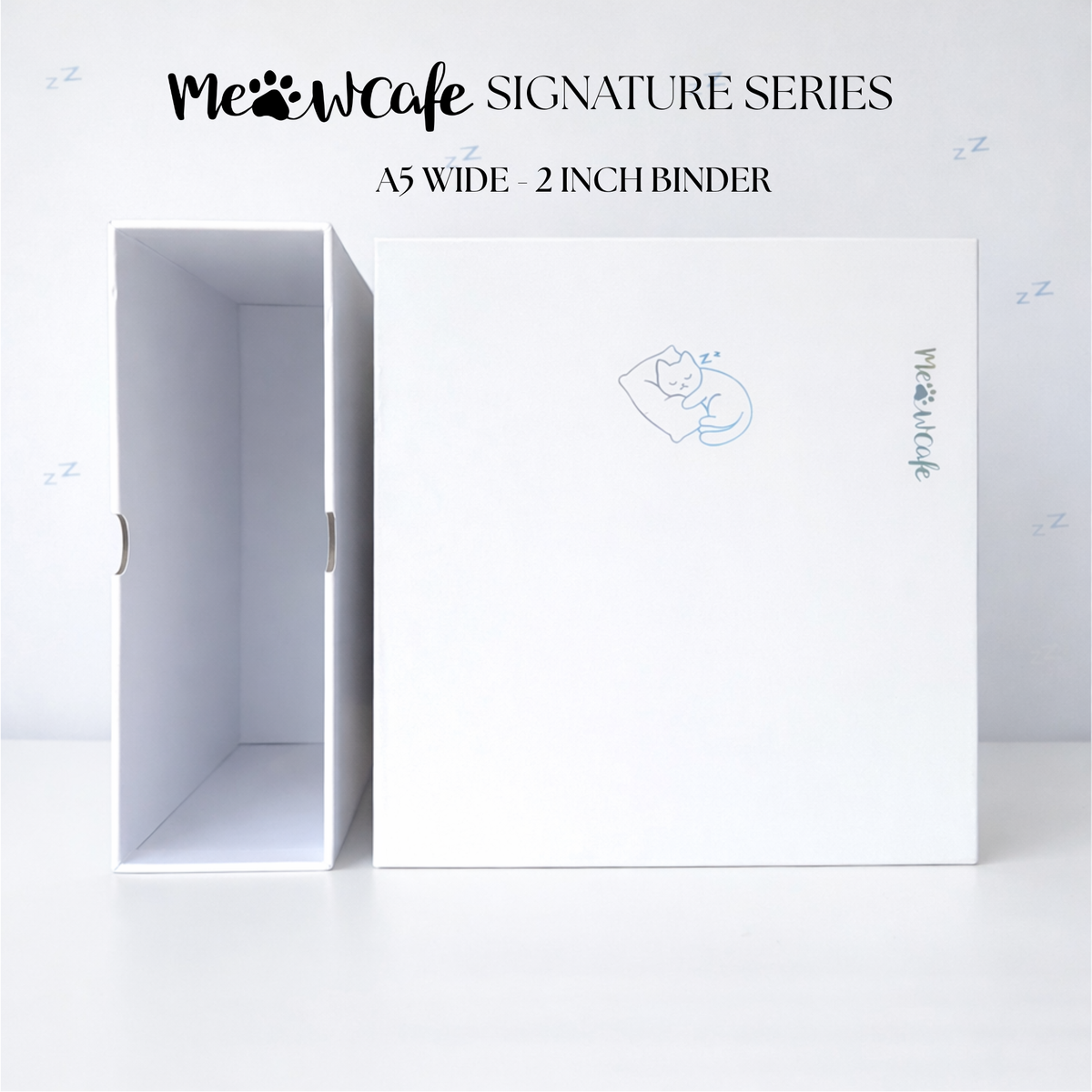 [PRE-ORDER] [Signature Series] - [A5 Wide] - [2 inch] - Magnetic Closure Binder + Dustproof SlipCase - Snooze