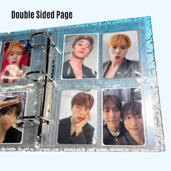 [Double Sided] K-KEEP [A5 Wide] -  4 Pocket Standard (71 x 94mm)- 7 Holes Premium Binder Pages, 100 Micron Thick, High Definition V-24