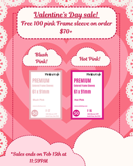 Valentine's Promotion: Free 100 Pink Sleeve (Hot Pink + Blush Pink) on Order $70+