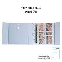 [PRE ORDER] [View Series] - [A4 Plus] - [2 inch] - Magnetic Closure Binder + Dustproof SlipCase - Mist Blue
