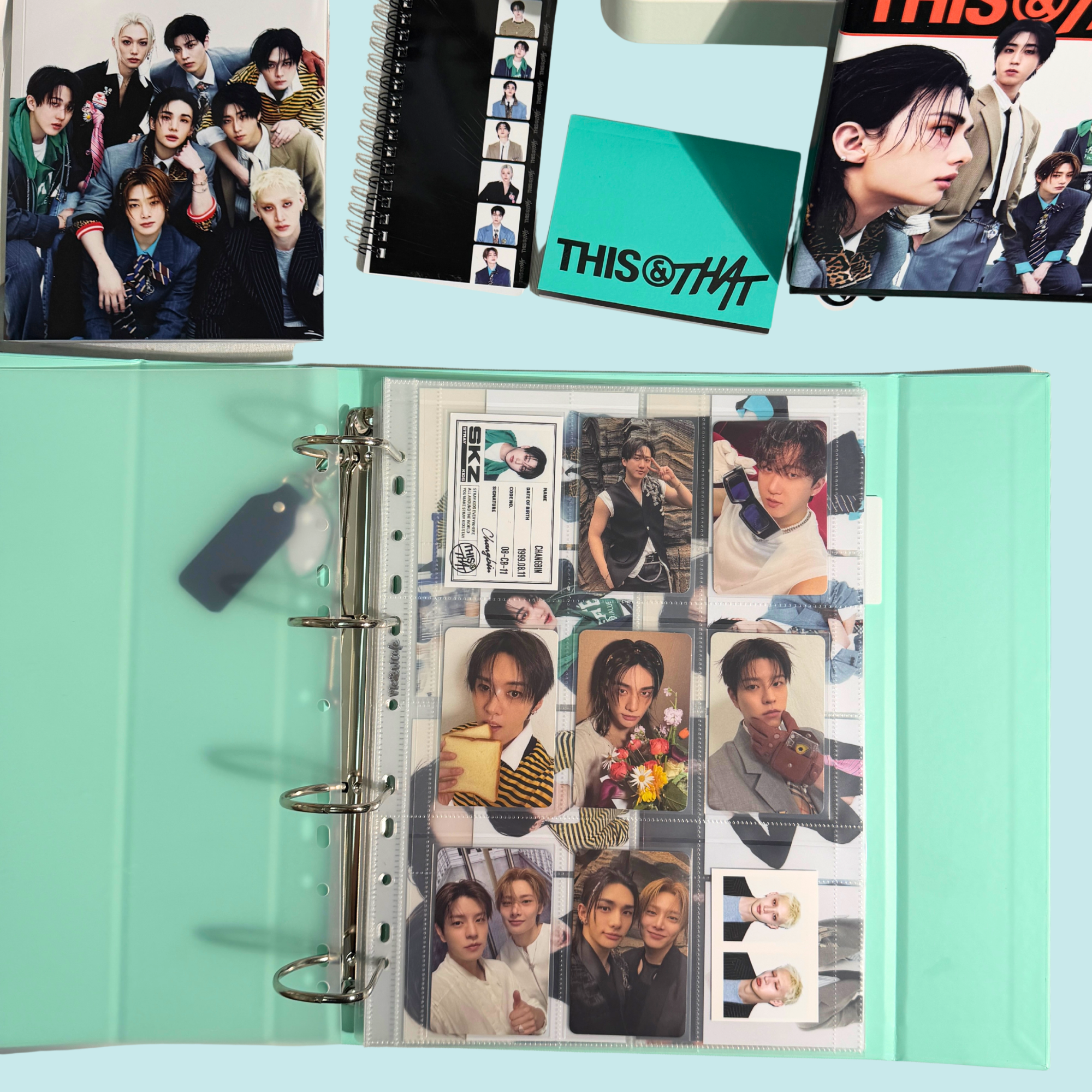 [Soft Glow Series] K-KEEP [A4 PLUS] -  9 Pocket (Slim 63x93mm) - 11 Holes Premium Binder Pages, 100 Micron Thick (Pack of 10) - (W-913)