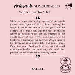 [PRE ORDER] [Signature Series] - [A4 Plus] - [2 inch] - Magnetic Closure Binder + Dustproof SlipCase - Ballet