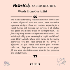 [PRE ORDER][Signature Series] - [A5 Extra Wide] - [2 inch] - Magnetic Closure Binder + Dustproof SlipCase - Cupid