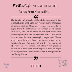 [PRE ORDER][Signature Series] - [A5 Extra Wide] - [2 inch] - Magnetic Closure Binder + Dustproof SlipCase - Cupid