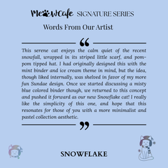 [PRE ORDER][Signature Series] - [A5 Extra Wide] - [2 inch] - Magnetic Closure Binder + Dustproof SlipCase - Snowflake