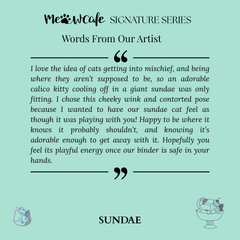 [PRE ORDER][Signature Series] - [A5 Extra Wide] - [2 inch] - Magnetic Closure Binder + Dustproof SlipCase - Sundae