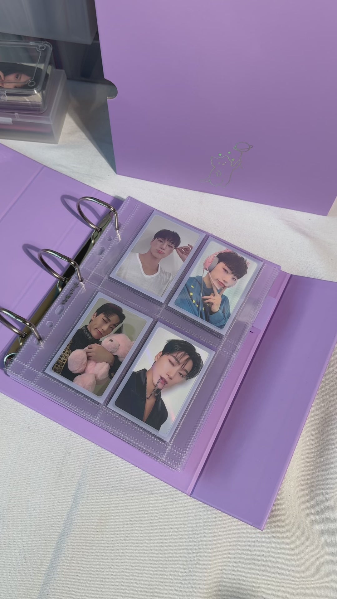 [Restock on June 25th][Signature Series] - [A5 Wide] - [2 inch] - Magnetic Closure Binder + Dustproof SlipCase - Cosmos