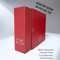 [PRE-ORDER] [Signature Series] - [A5 Wide] - [2 inch] - Magnetic Closure Binder + Dustproof SlipCase - Ribbon