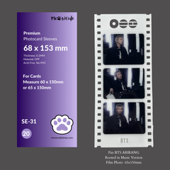 [68x153MM]  Meowcafe Premium CPP Card Sleeve for 65x150 Card (20 Sleeves)
