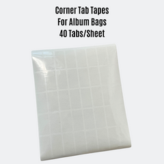 Adhesive Corner Tab Tape For Album Protective Bag (40 Tabs/Sheet)