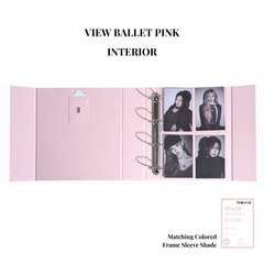 [PRE ORDER] [View Series] - [A4 Plus] - [2 inch] - Magnetic Closure Binder + Dustproof SlipCase - Icy Pink