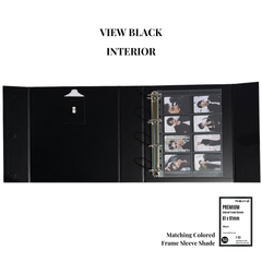 [PRE ORDER] [View Series] - [A4 Plus] - [2 inch] - Magnetic Closure Binder + Dustproof SlipCase - Minimal Black