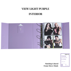 [PRE ORDER] [View Series] - [A4 Plus] - [2 inch] - Magnetic Closure Binder + Dustproof SlipCase - Light Purple