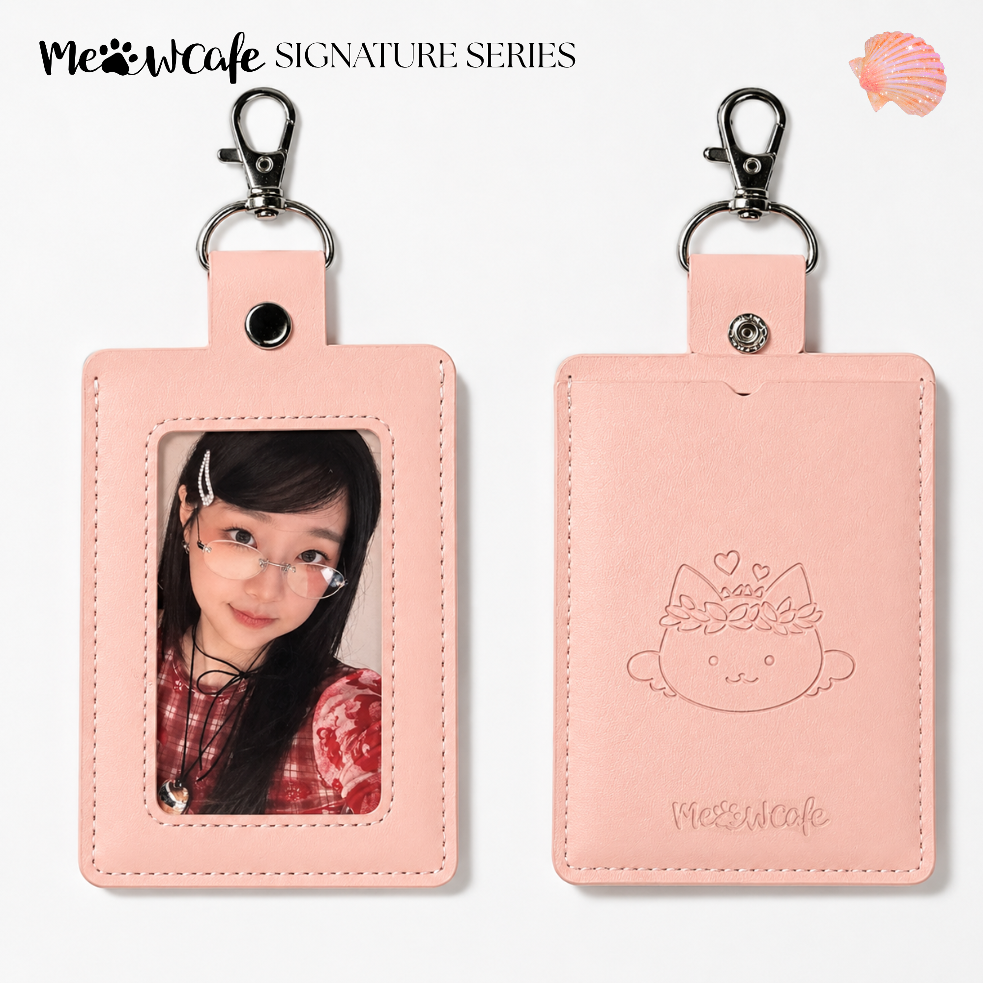 Signature Series Photocard Holder - Cupid (Peach Coral)