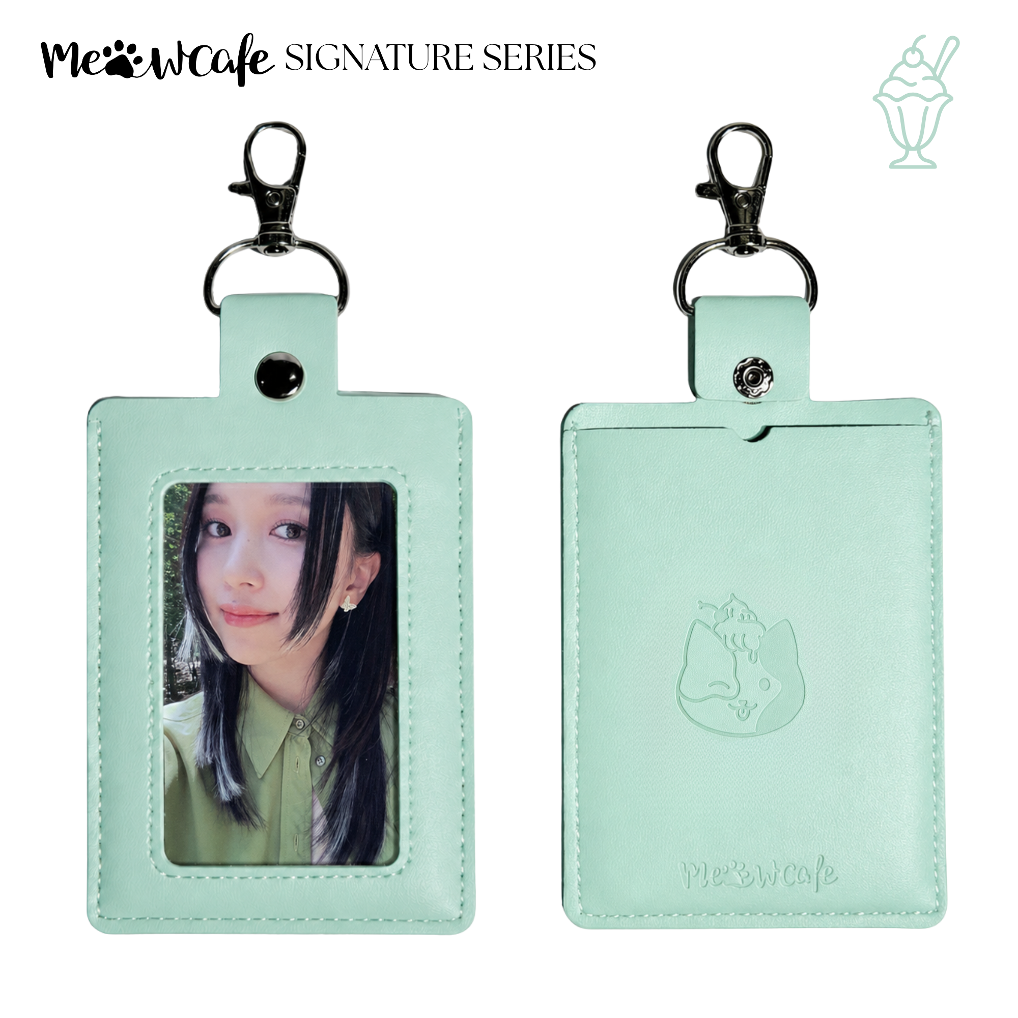Signature Series Photocard Holder - Sundae (Aqua Mint)