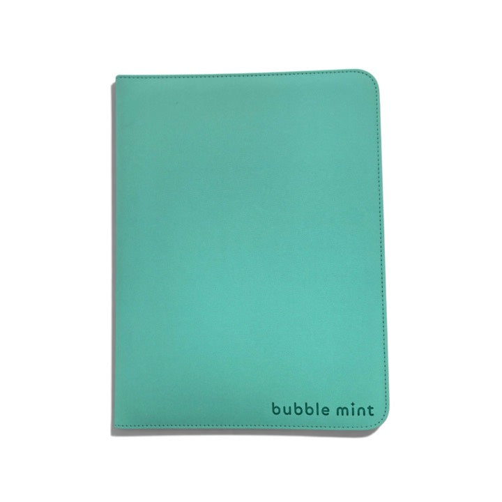 Stay Flat Bubble Mint binder in Mint