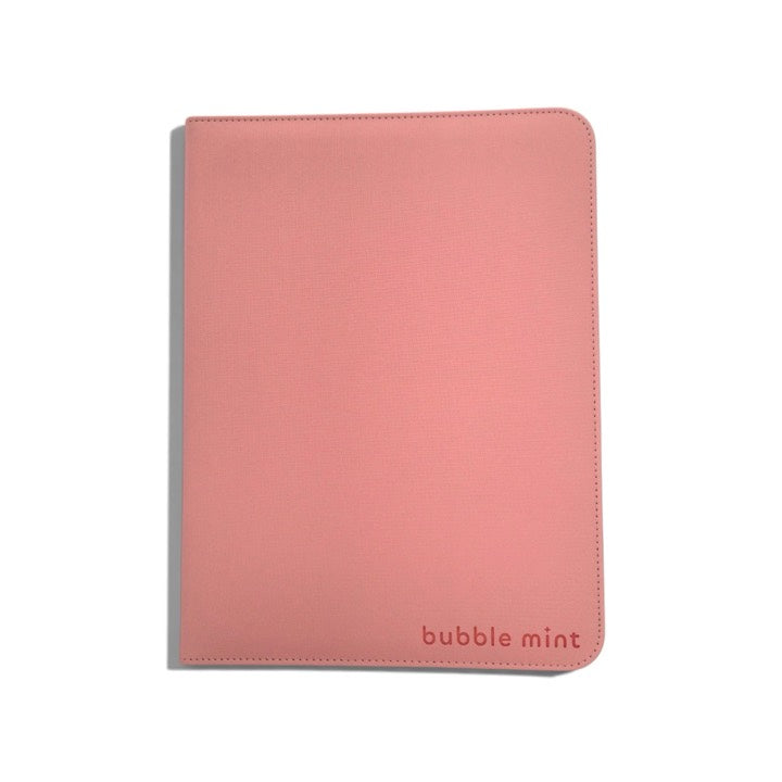 Stay Flat Bubble Mint binder in Pink