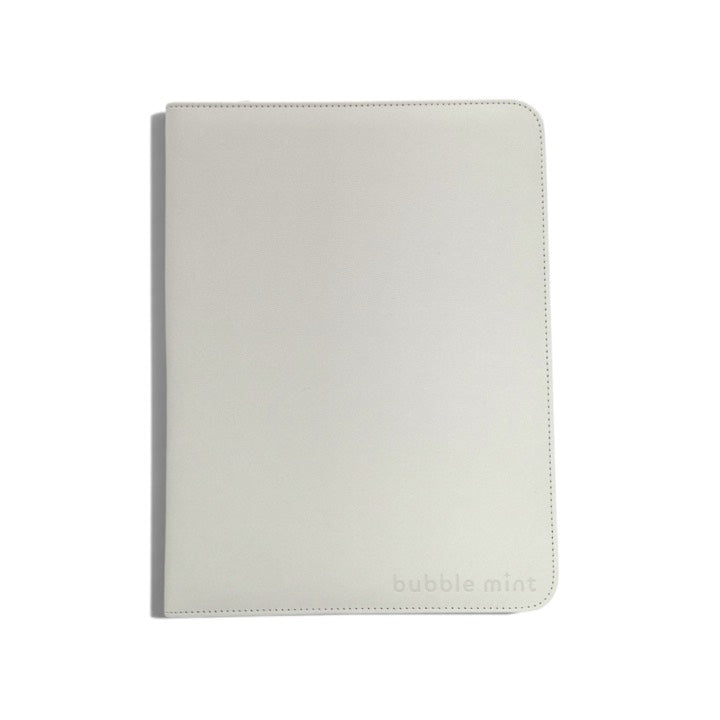 Stay Flat Bubble Mint binder in White