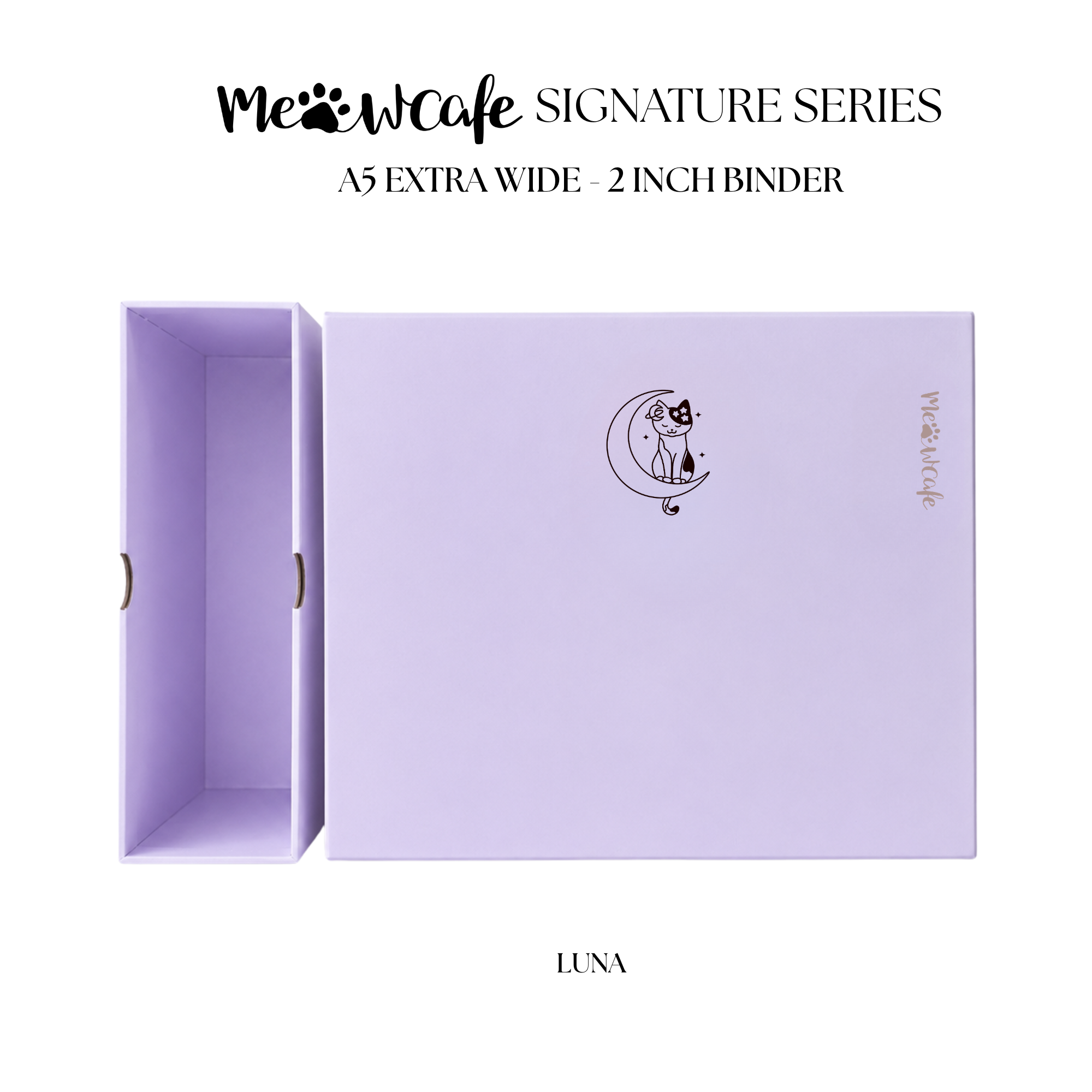 Luna A5 extra wide binder design
